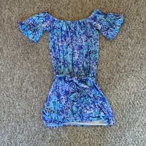 Lilly Pulitzer off the shoulder romper size xxs